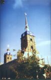 Установка второго купола на строящемся храме Св. Первоверховных апостолов Петра и Павла г. Зеленокумск