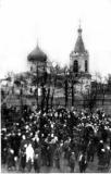 Историческая фотография собора Казанской иконы Божией Матери с. Левокумское